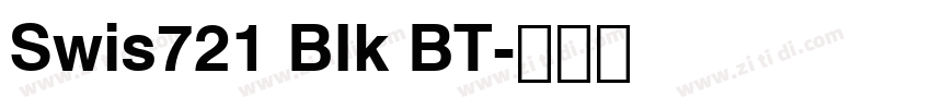 Swis721 BIk BT字体转换